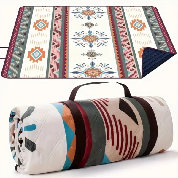 Outdoor Camping Picnic Blanket - Portable Beach Mat, Hand Wash