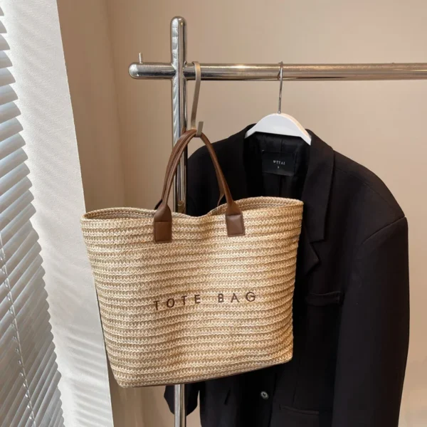 Straw Beach Tote Bag Handbag Hobo Bag Large Shoulder Bag Fashion Woven Bag for Women Travel Vacation