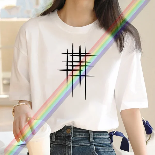 Women's Printed T-Shirt: Spring Summer Luxury Fashion - Casual & Chic