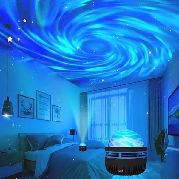 LED Galaxy Projector: Night Light for Bedroom & Kids Room - Christmas Gift