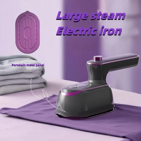 Handheld Steam Iron for Clothes: Portable Mini Iron, Dry & Steam
