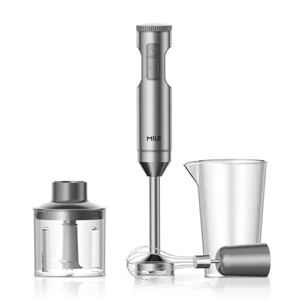 MIUI 4-in-1 Immersion Blender - 1000W Stainless Steel Mixer Set
