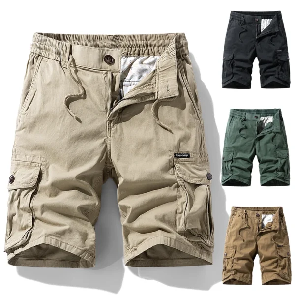 Summer Men's Casual Shorts Bermuda Shorts Loose Cotton Outdoor Travel Wear-resistant Breathable and Comfortable Beach Pants