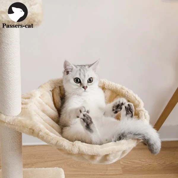 Passerscat Cat Climbing Frame Replacement Hammock Warm Cozy Plush Kitten Basket Soft Nest Cat Crawl Accessories Pet Cat Supplies