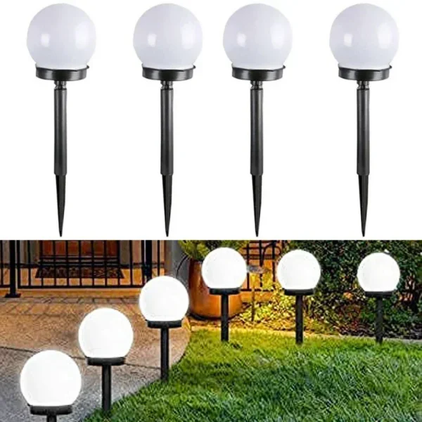 Solar LED Garden Lights - Waterproof Outdoor Solar Bulb Lamp Set
