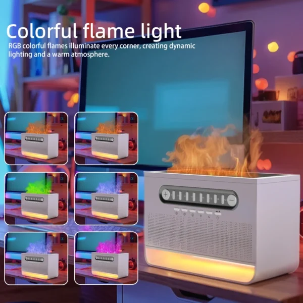 White Noise 3 in 1 Bluetooth Speaker Sleep Aid Night Light Humidifier All-in-one Machine Free Combination of 8 Goup Nature Sound