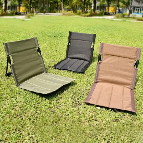 Foldable Beach Chair with Carry Bag - Portable Reclining Lounge Chair for Garden Camping & Travel Oxford Cloth & Aluminum Frame