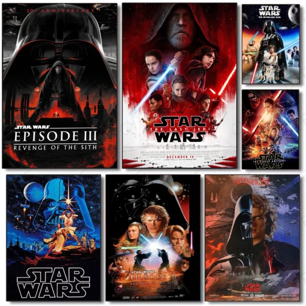 <strong>HD Poster Film Star Wars für Wohnzimmer Schlafzimmer Büro Bar - Geschenkidee</strong>
