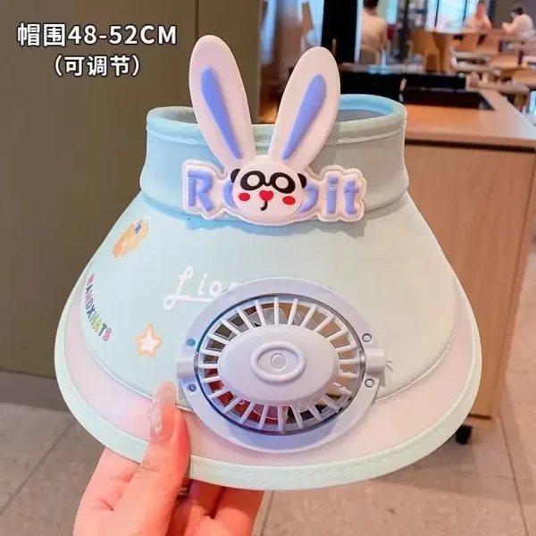 <strong>2025 Kinder Sonnenhut mit USB-Ventilator – Kühlung & Schutz</strong>